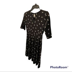 Old Navy girls Lg black and white unicorn dress!